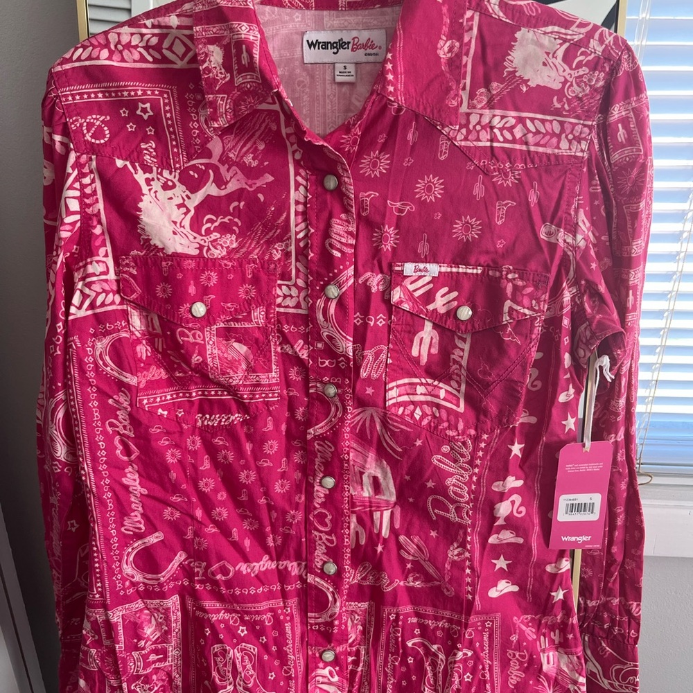 Barbie wrangler pearl snap